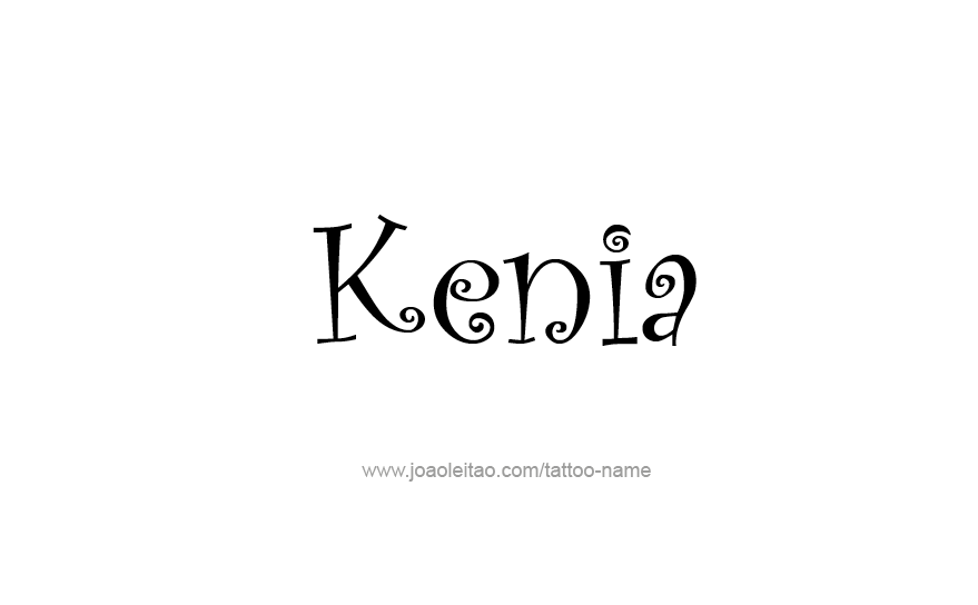 Tattoo Design Name Kenia   