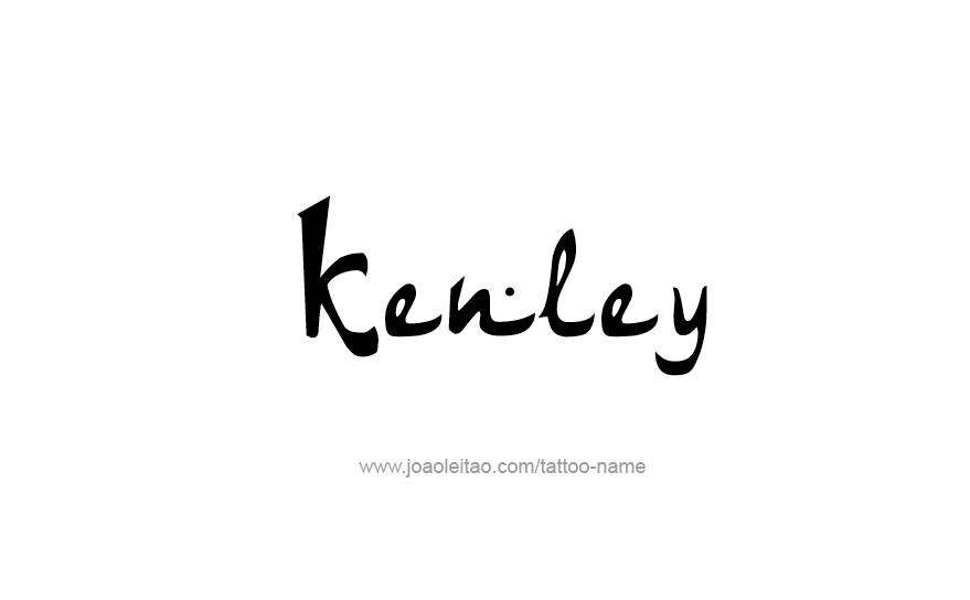 Tattoo Design Name Kenley   