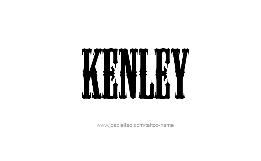 Tattoo Design Name Kenley   