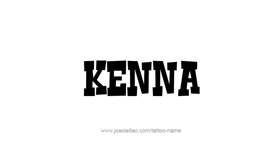 Tattoo Design Name Kenna   