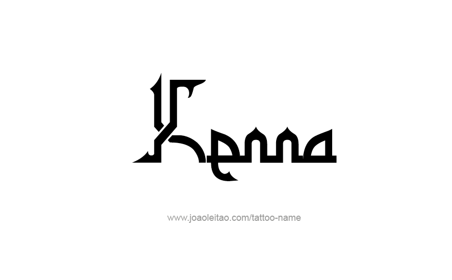 Tattoo Design Name Kenna   