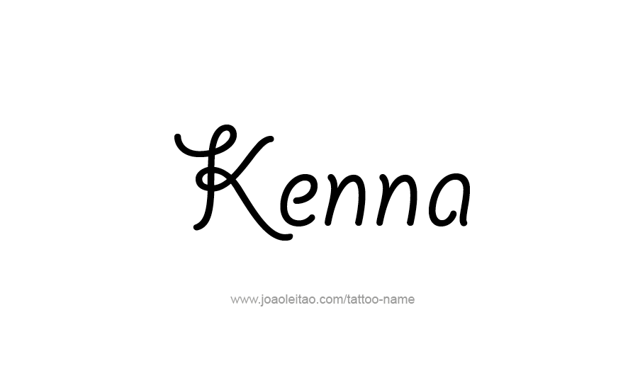 Tattoo Design Name Kenna   