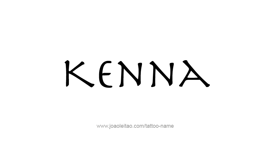 Tattoo Design Name Kenna   