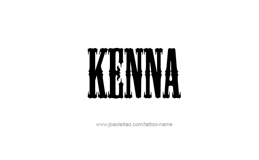 Tattoo Design Name Kenna   