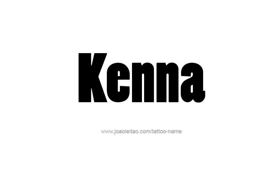 Tattoo Design Name Kenna   