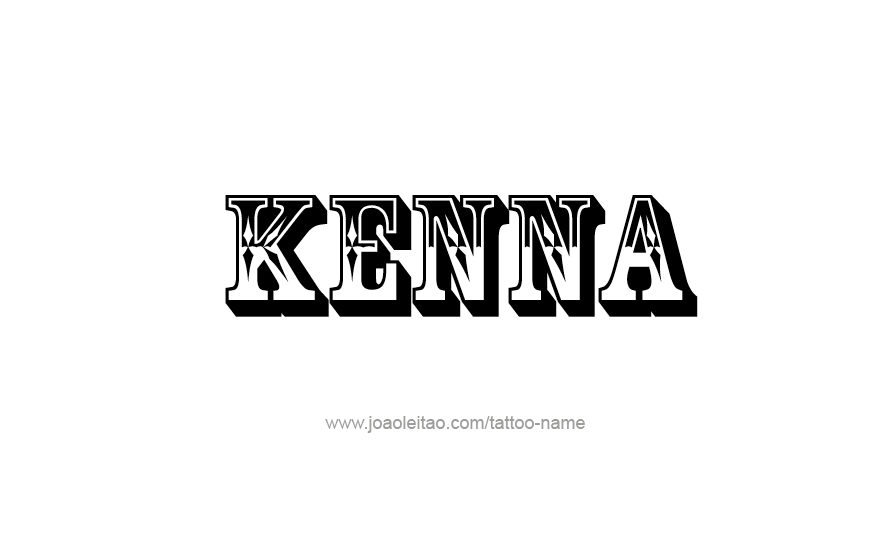 Tattoo Design Name Kenna   