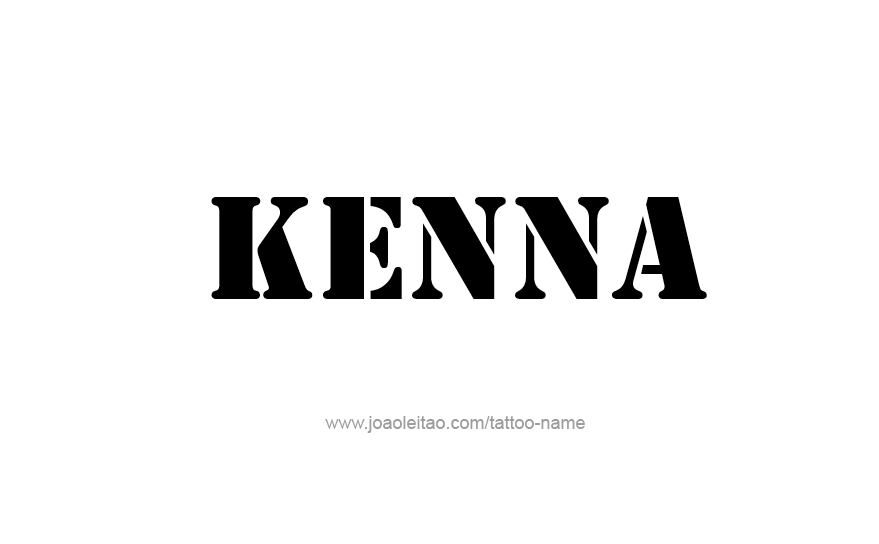 Tattoo Design Name Kenna   