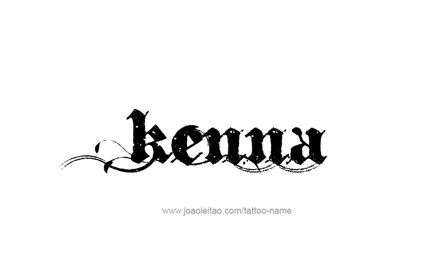 Tattoo Design Name Kenna   