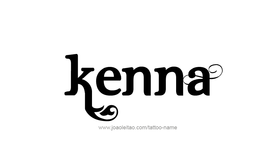 Tattoo Design Name Kenna   