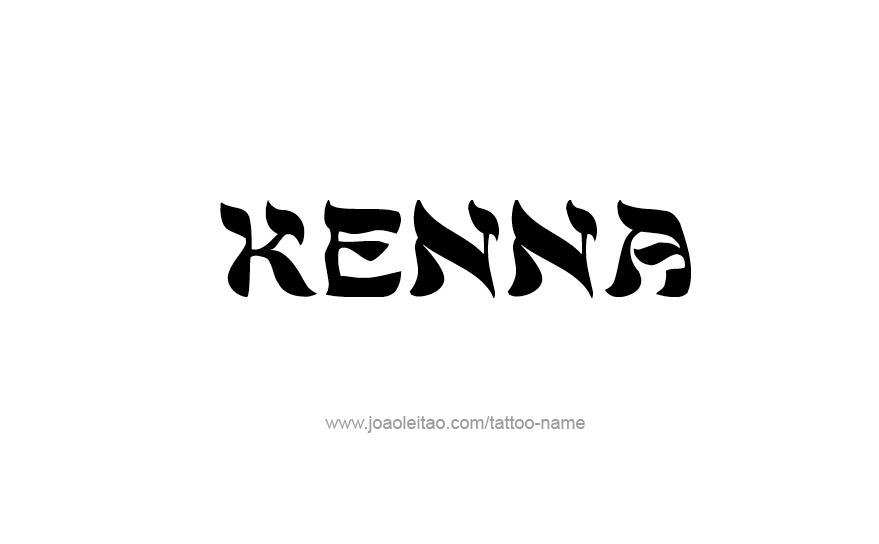 Tattoo Design Name Kenna   