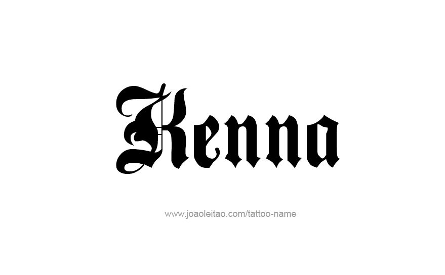 Tattoo Design Name Kenna   