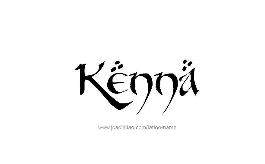 Tattoo Design Name Kenna   