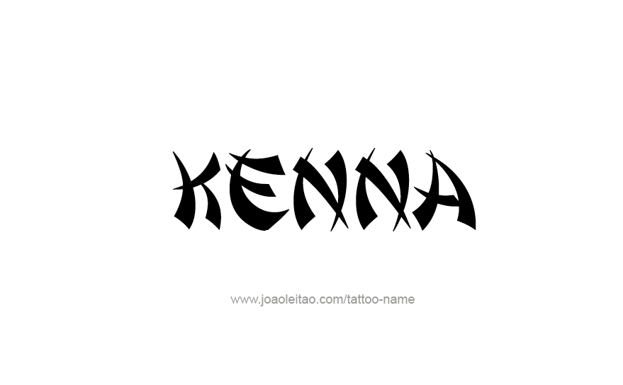 Tattoo Design Name Kenna   