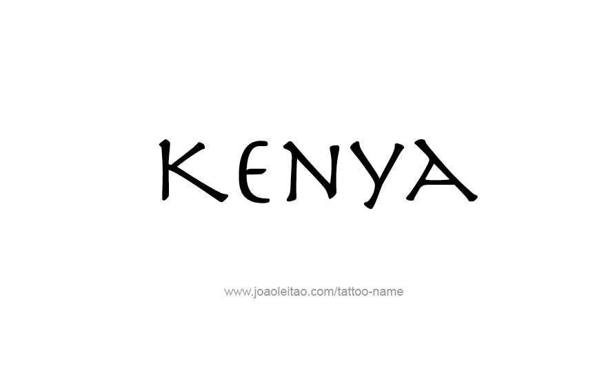 Tattoo Design Name Kenya   