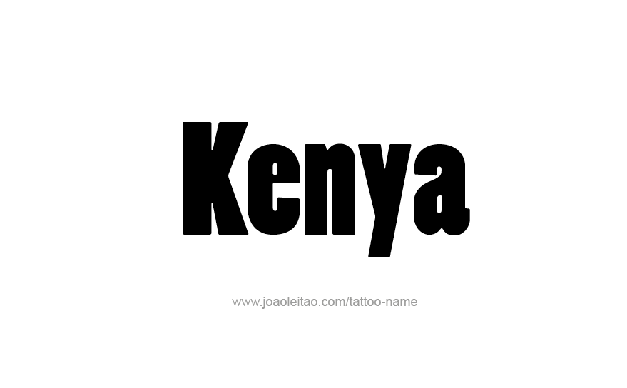 Tattoo Design Name Kenya   