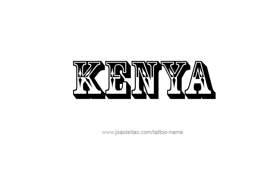 Tattoo Design Name Kenya   