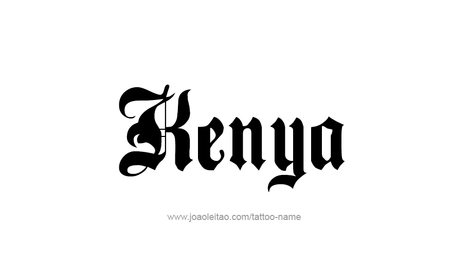 Tattoo Design Name Kenya   