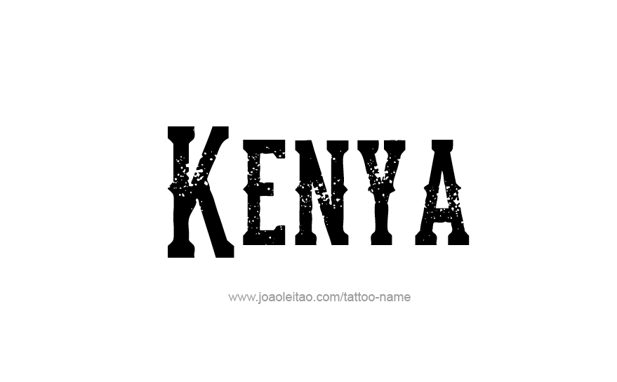 Tattoo Design Name Kenya   