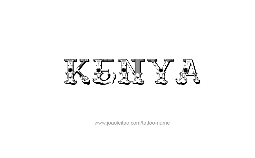 Tattoo Design Name Kenya   