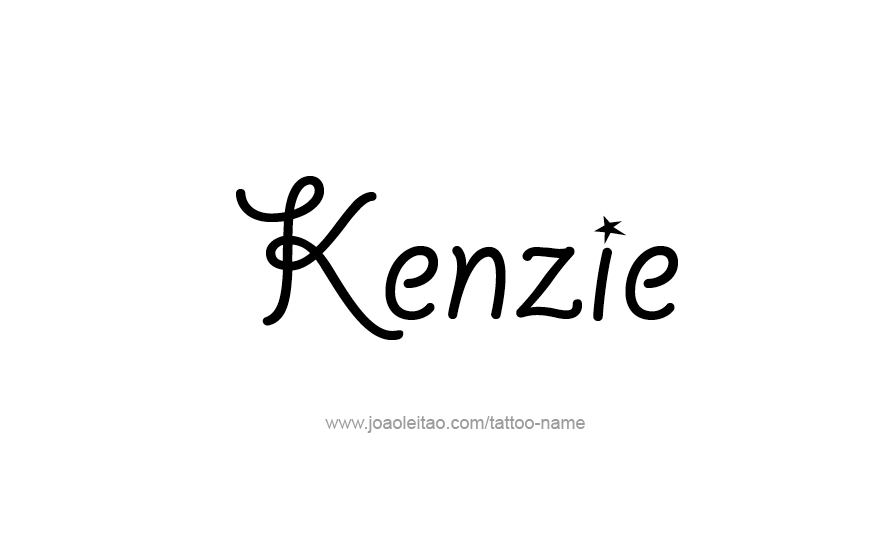 Tattoo Design Name Kenzie   