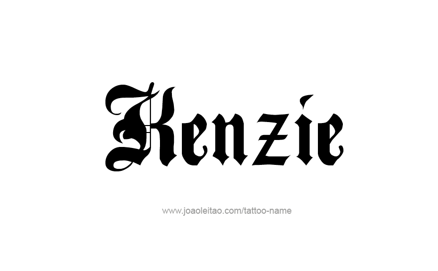 Tattoo Design Name Kenzie   