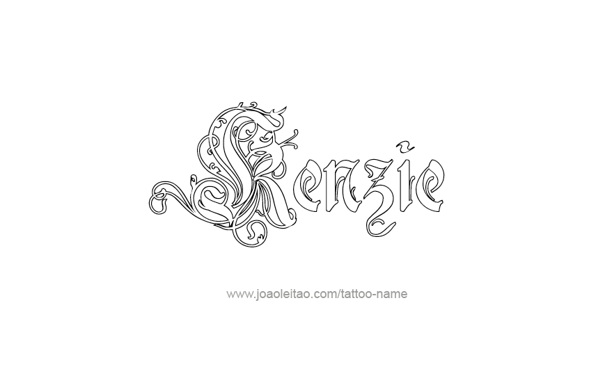 Tattoo Design Name Kenzie   