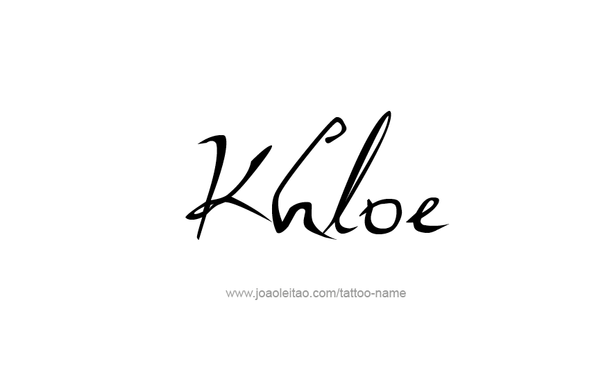 Tattoo Design Name Khloe   