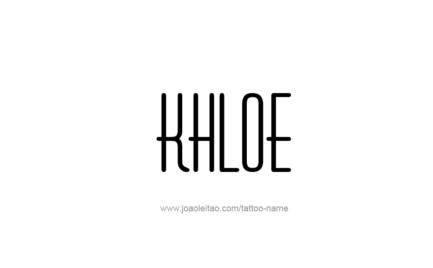 Tattoo Design Name Khloe   