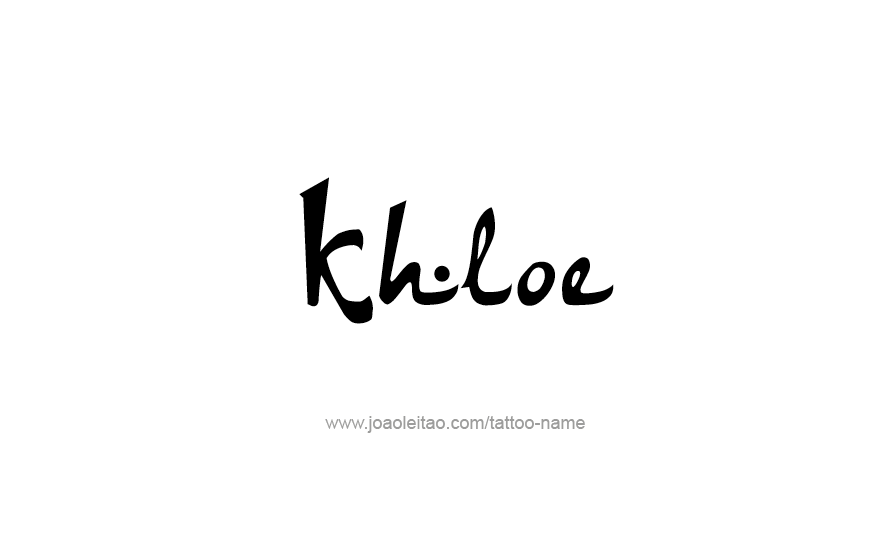 Tattoo Design Name Khloe   