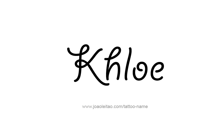 Tattoo Design Name Khloe   