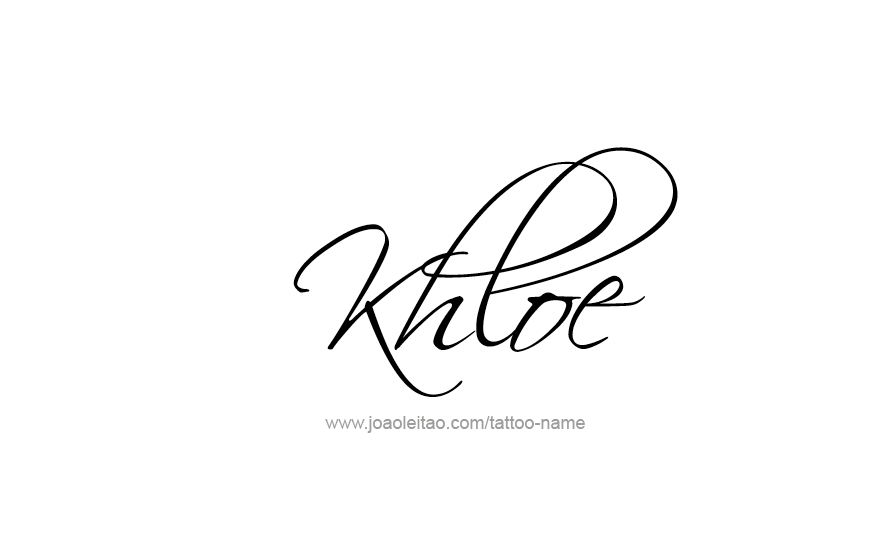 Tattoo Design Name Khloe   