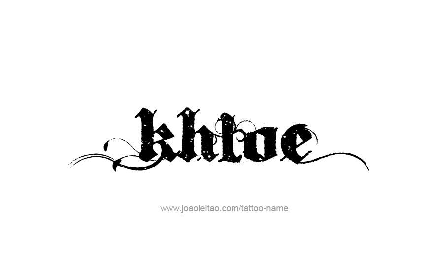 Tattoo Design Name Khloe   