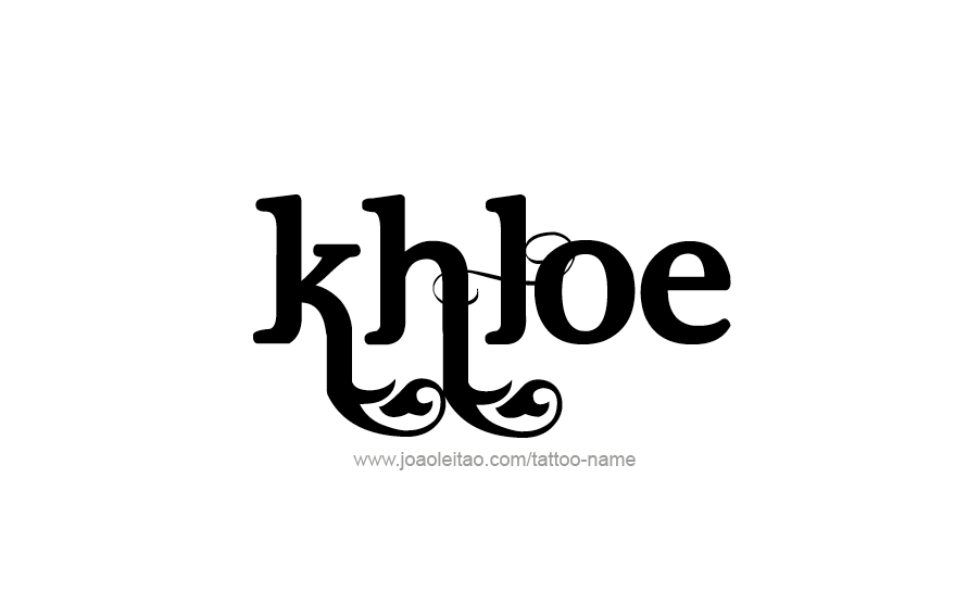 Tattoo Design Name Khloe   