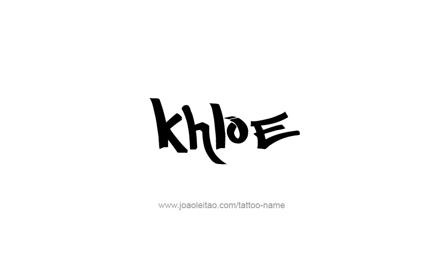 Tattoo Design Name Khloe   