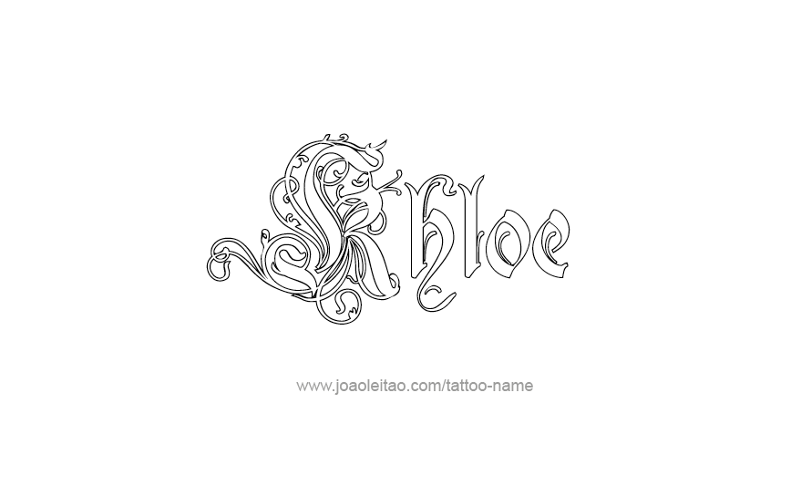 Tattoo Design Name Khloe   