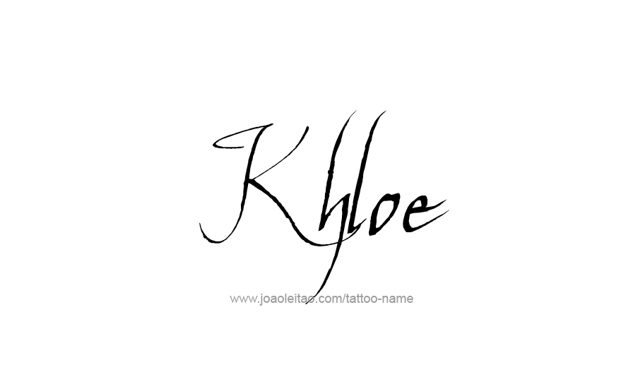 Tattoo Design Name Khloe   