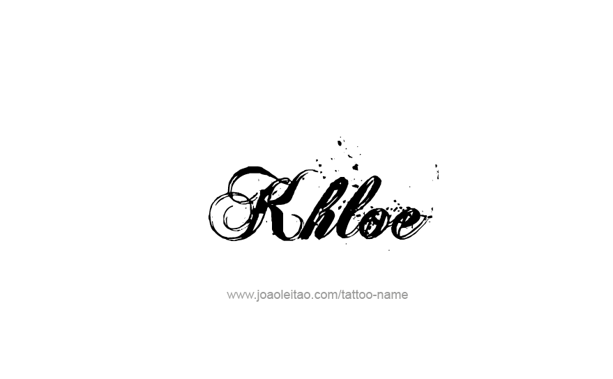 Tattoo Design Name Khloe   