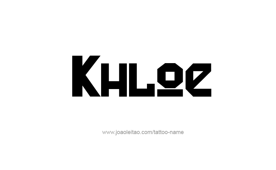 Tattoo Design Name Khloe   