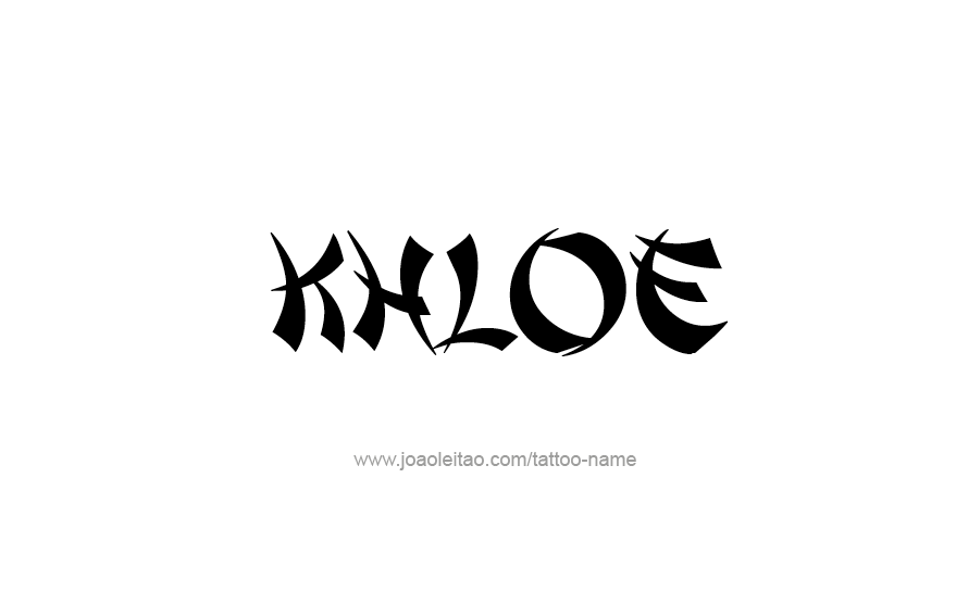 Tattoo Design Name Khloe   