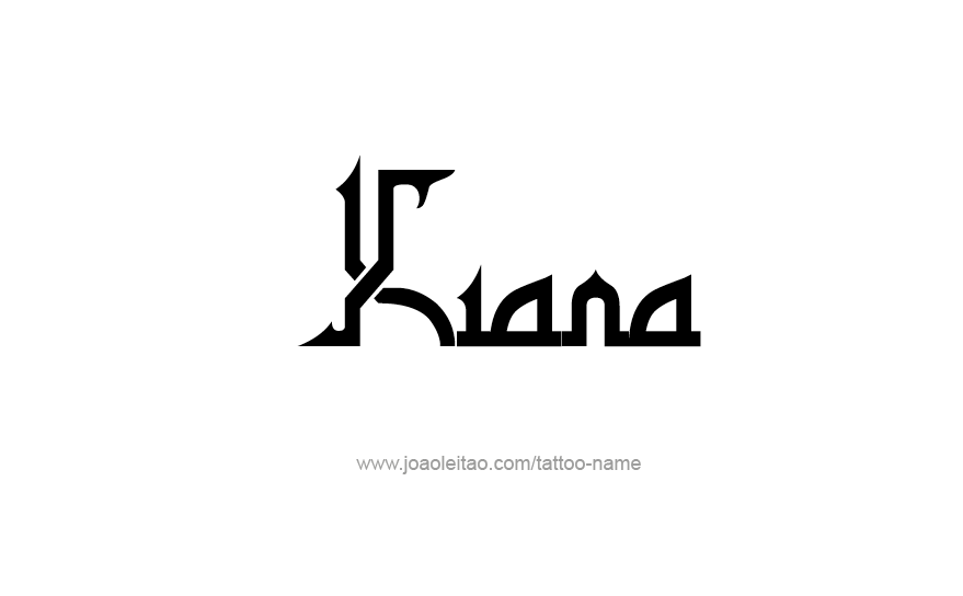 Tattoo Design Name Kiana   