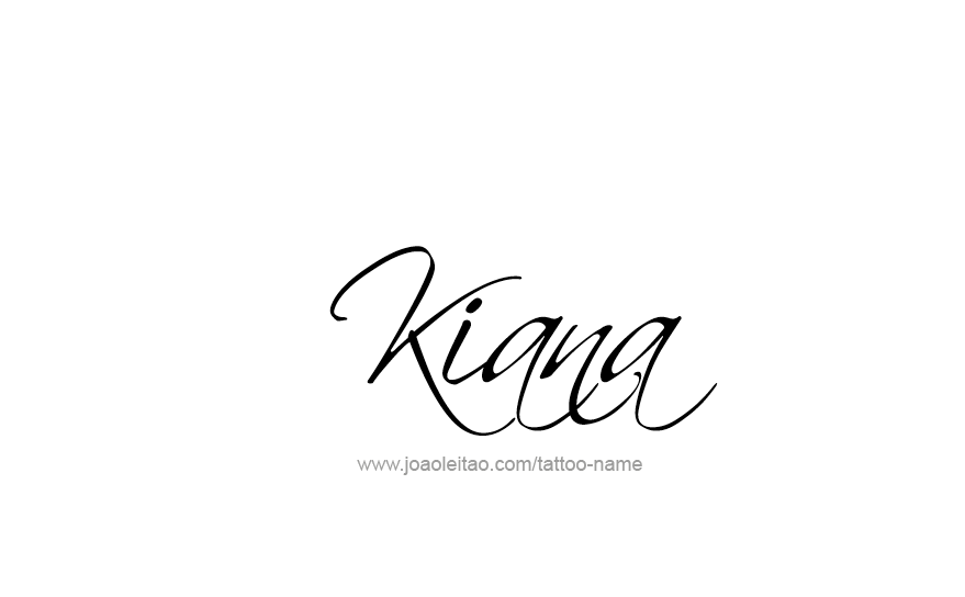 Tattoo Design Name Kiana   