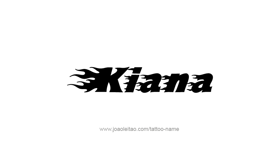 Tattoo Design Name Kiana   