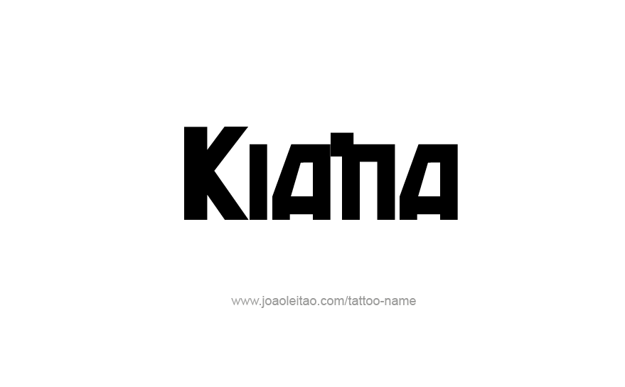 Tattoo Design Name Kiana   