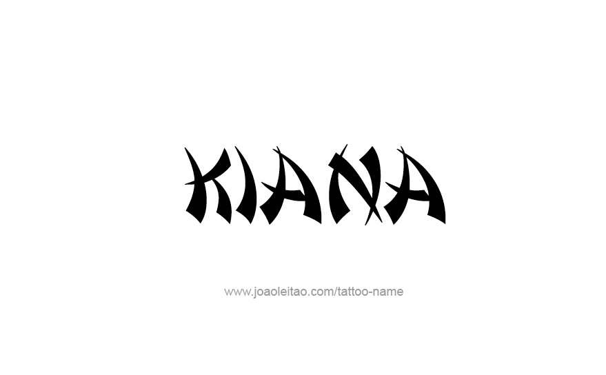 Tattoo Design Name Kiana   