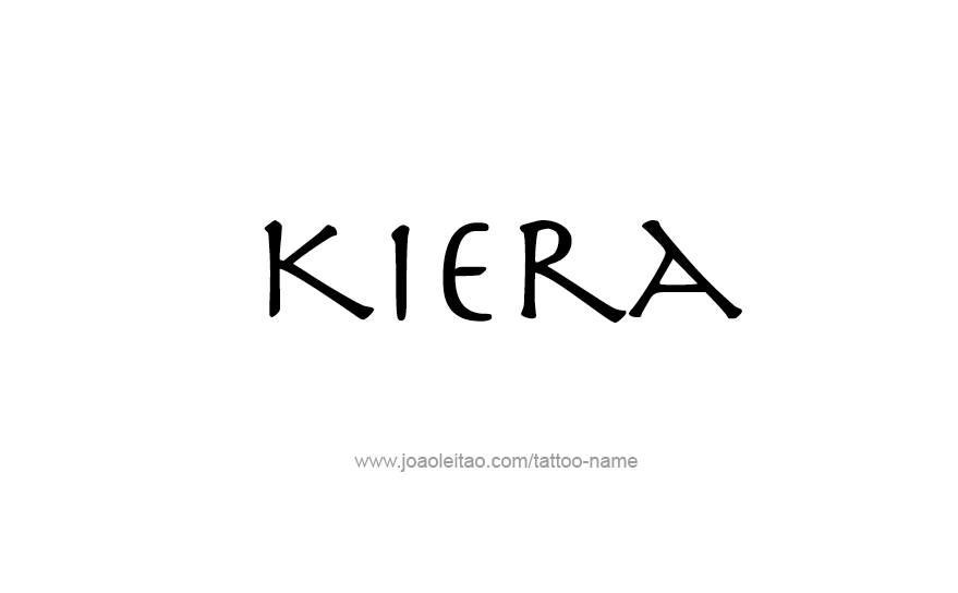 Tattoo Design Name Kiera   