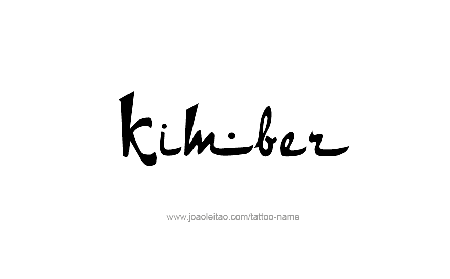 Tattoo Design Name KImber   