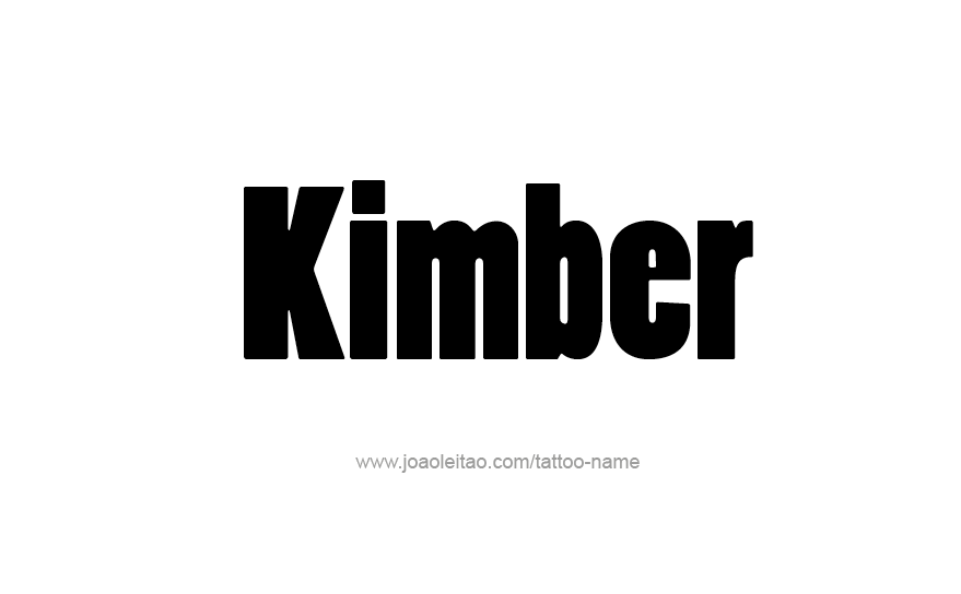 Tattoo Design Name KImber   