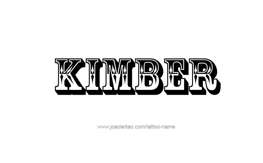 Tattoo Design Name KImber   