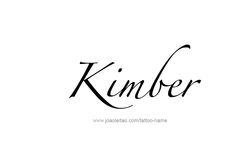 Tattoo Design Name KImber   