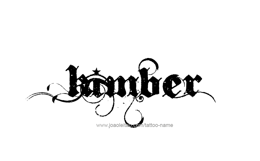 Tattoo Design Name KImber   